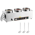 Vevor Commercial Soup Warmer Station With 3*6.34QT Pot Kettle. Fixed Price $175.99.