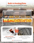 Commercial Electric Food Warmer, Stainless Steel Server For Party Restaurant. Fixed Price $848.28.