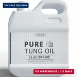 32OZ 100% Pure Tung Oil For Wood Outdoor With Brush, Safe Food Grade. Fixed Price $38.80.