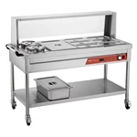 Commercial Food Warmer, 7 Pans + 2 Pots Electric Steam Table, 1800W Professiona. Fixed Price $836.87.