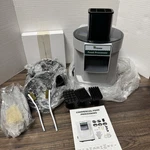 Hiteemer 5 In 1 Commercial Food Processors Model #K8600 Grey Kitchen Appliance. Fixed Price $200.00.