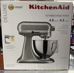 Kitchenaid Deluxe (KSM97CU) 4.5 Quart Tilt-head Mixer (silver) Rough Box. Fixed Price $249.99.