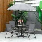 Outdoor Dining Table And Chair Package With Umbrella ( Amazon Shipping). Fixed Price $318.99.