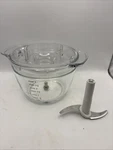 Oster 3-CUP Mini Food Chopper Replacement Glass Bowl Lid And Blade. Fixed Price $29.99.