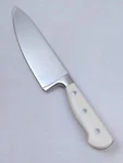 Carote 8" Chef's Knife, High-carbon Steel Blade, Triple-riveted Cream Handle. Fixed Price $15.20.