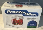 Brand New Proctor Silex Food Chopper 72500R 1.5 Cup Dishwasher Safe Box. Fixed Price $34.50.