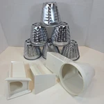 Nutone Food Center Shredder Slicer Attachment 278N With 6 Cone Blades & Pusher. Fixed Price $59.95.