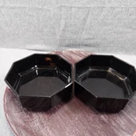 Arcoroc Black Octagonal Glass Bowls 1980S Durable Material Sleek France Read. Fixed Price $14.99.