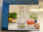 Kitchenworthy 10 Piece Chopping And Storage Set **J7139**. Fixed Price $6.00.