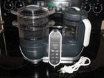 Babymoov Duo Meal Station In Food Processor W/steam COOKER-A001125 Gray/wht.. Fixed Price $97.98.