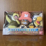One Piece Mini Plush Toy Set Of 3: Chopper, Karoo, And Kung Fu Dugong. Fixed Price $123.40.