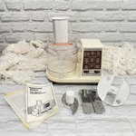 Vtg Hamilton Beach Dual Speed Food Processor Model 702-4 Beige Complete & Tested. Fixed Price $49.99.