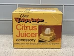 Vintage Oster Kitchen Center Citrus Juicer Accessory Model 952-06 Almond Nib!!. Fixed Price $26.99.