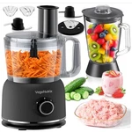 Vegenutrix 700W Food Processor & Blender Combo 2.5L Bowl Glass Jar. Fixed Price $54.99.
