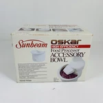 New In Box Sunbeam Oskar 94440 Accessory Bowl W/ Lid For 14081 Food Processor. Fixed Price $39.99.