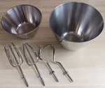 Vtg. Sunbeam Model 36-11 Food Preparation Center Bowls , Beaters And Dough Hooks. Fixed Price $47.95.