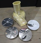 Oster Regency Kitchen Center 957-14A Food Processor & Attachments. Fixed Price $17.99.
