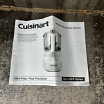 Cuisinart Mini-prep Plus Food Processor Replacement Manual. Fixed Price $11.99.