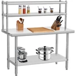 Garvee 36"X24"X55" Stainless Steel Commercial Table W/ 36"X12" Shelf Combo New. Fixed Price $181.99.