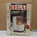 Vintage Regal La Machine Food Processor New V813. Fixed Price $63.99.
