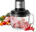 Bear Food Processor, Electric Chopper With 8 CUP/2L Handheld Glass Bowls,. Fixed Price $68.80.