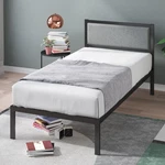Zinus Korey Metal Platform Bed Frame With Upholstered Headboard Twin - Black. Fixed Price $169.41.