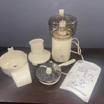 Vintage West Bend Food Processor 6500 Chopper Slicer High Performance Complete. Fixed Price $34.99.