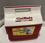Igloo Minimate Cooler/lunch Box W/handle Red/white Made Usa Seneca Foods Vtg. Fixed Price $29.99.
