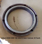 Hobart D300 Oem 00-438472 Gear, Internal, 59 Tooth. Fixed Price $499.99.