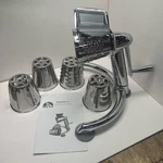 Brand New Era Simple Kut V Manual Food Processor W/ 5 Cutting Cones Blades. Fixed Price $89.99.