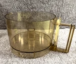 Cuisinart Cups Amber Replacement 6.3 X 4.7 Bowl With Handle Food Processor. Fixed Price $36.00.