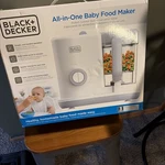 Black+decker 400 Milliliter All In 1 Baby Food Maker With Steam Time New Unused!. Fixed Price $34.99.