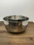 Oster Regency Kitchen Center Small & Large Bowl Set Stainless Steel 971-08H Part. Fixed Price $39.95.