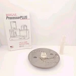 Vtg Food Processor Blade Disc Regal Ware Shred Slice Side H/c & Instruction Book. Fixed Price $9.99.