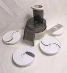 Oster Regency Kitchen Center Food Processor Base, Lid, Chute, 4 Blades Vgc. Fixed Price $32.79.