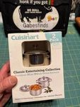 Cuisinart Stainless Steel Mini Dutch Ovens 2PACK Ob Model 7MS2-32. Fixed Price $34.95.
