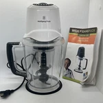 Wolfgang Puck 400-WATT 50 Oz. Quadchop Blender/chopper Black. Fixed Price $21.00.