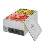 Vevor Commercial Food Warmer Buffet Bain Marie 1200W Steam Table With Two Pans. Fixed Price $94.99.