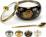 Sr Bowl With Glass Lid And Spoon, Container Coffee Bar. Fixed Price $20.98.