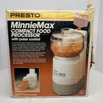 Presto Minnie Max Compact Food Processor Pulse Control 1988 02900 New Open Box. Fixed Price $79.99.