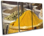 Spices Indian Food Kitchen Treble Canvas Wall Art Picture Print. Fixed Price $169.99.