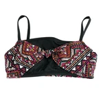 Beach Betty Miracle Brands Bikini Top Cups Tie Front Geometric Tribal Colorful. Fixed Price $5.99.