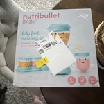 Nutribullet Baby Food Blender With Storage Cups & Freezer Tray, Bpa. Fixed Price $40.00.