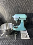 Kitchenaid Artisan Stand Mixer Aqua Sky KSM150PSAQ Qt Tilt-head Works. Fixed Price $199.00.