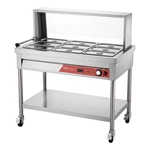 Vevor 9-PAN Commercial Food Warmer, X 1/3 Pans Electric Steam Table, 1500W Pro. Fixed Price $592.38.