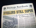 Best Pittsburgh Steelers Super Bowl X Vs. Dallas Cowboys Nfl Football 1976 News. Fixed Price $88.00.