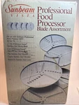 Sunbeam Vista Professional Food Processor 5 Blade Assortment. Fixed Price $22.00.