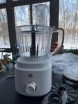 10-CUP Food Processor With Accessories, White Icing By Drew Barrymore. Fixed Price $40.00.