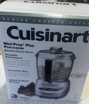 Cuisinart Food Processor, Mini-prep 3 Cup,brushed Chrome And NICKEL,DLC-2ABC. Fixed Price $30.00.