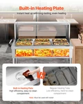 6-PAN Commercial Food Warmer, Stainless Steel Server For Party Restaurant. Fixed Price $731.93.